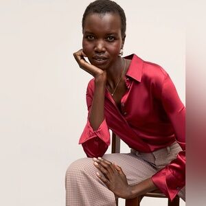 MM LAFLEUR The Tatum Top - Washable Silk Charmeuse